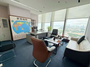 京基滨河时代｜1200㎡精装办公室出租 · 沙头