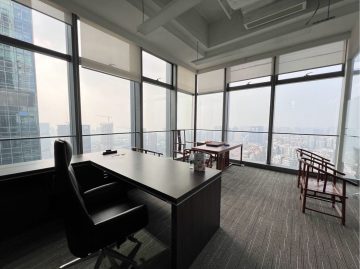 前海人寿金融中心207㎡在租办公室｜高层精装
