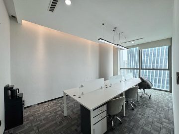 前海222㎡办公户型｜香江金融中心 · 精装