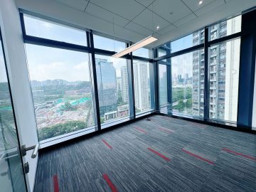 香蜜湖308㎡办公户型｜恒邦置地大厦 · 精装