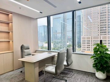 福田中心区537㎡办公户型｜港中旅大厦 · 精装