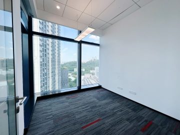 香蜜湖308㎡办公户型｜恒邦置地大厦 · 精装