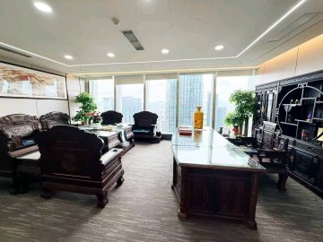 京基滨河时代｜856㎡精装办公室出租 · 沙头