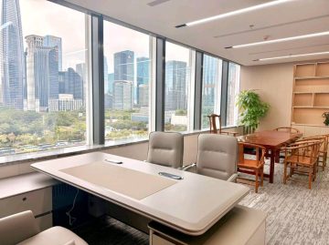 福田中心区537㎡办公户型｜港中旅大厦 · 精装