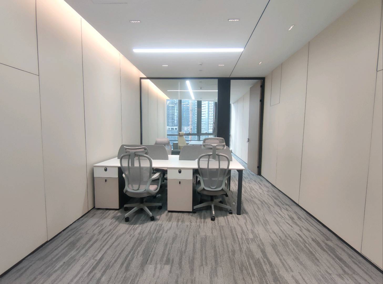 怡化金融科技大厦 · 100㎡豪装办公室实景