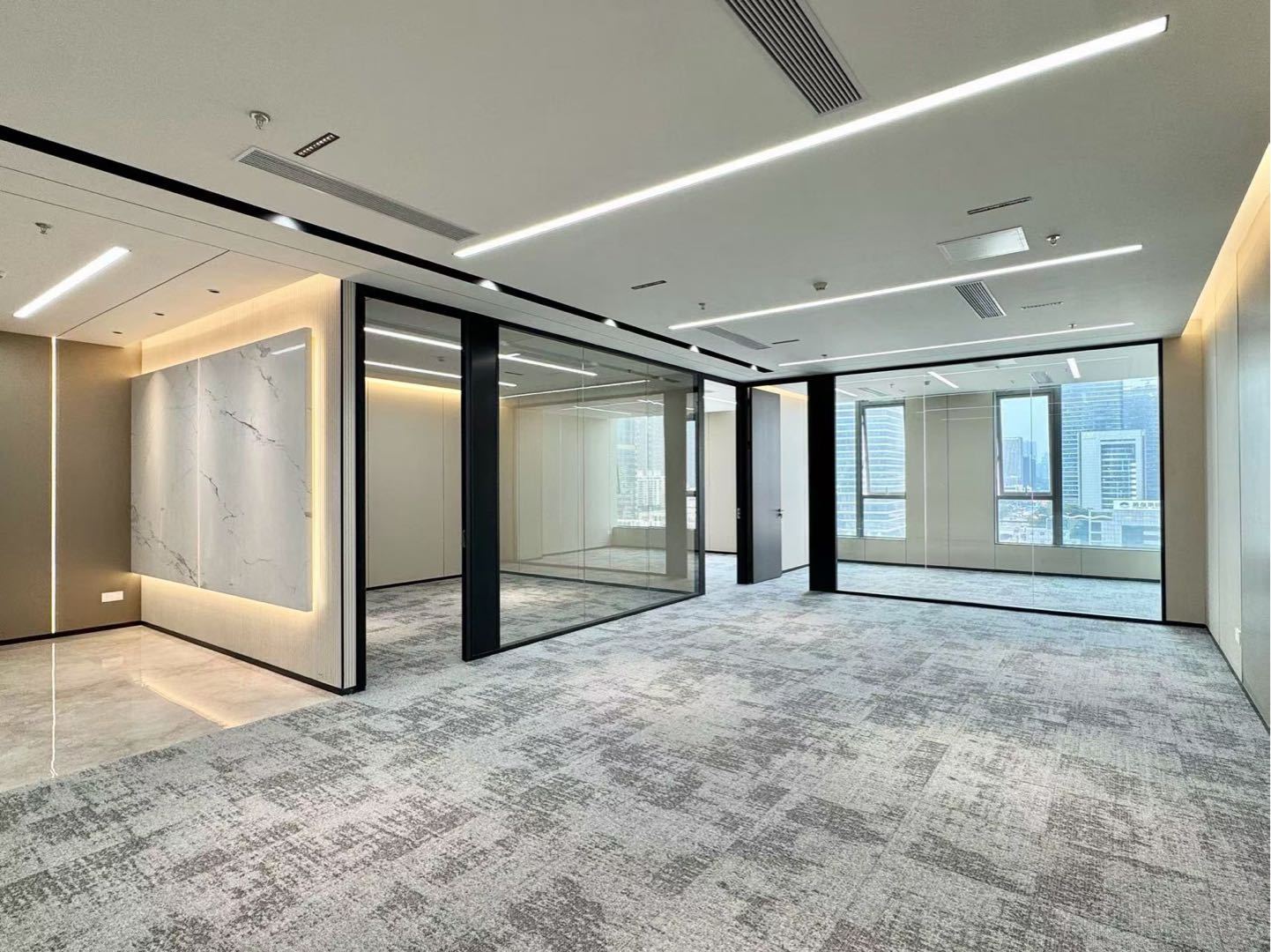 远望谷大厦 · 155㎡精装办公室实景