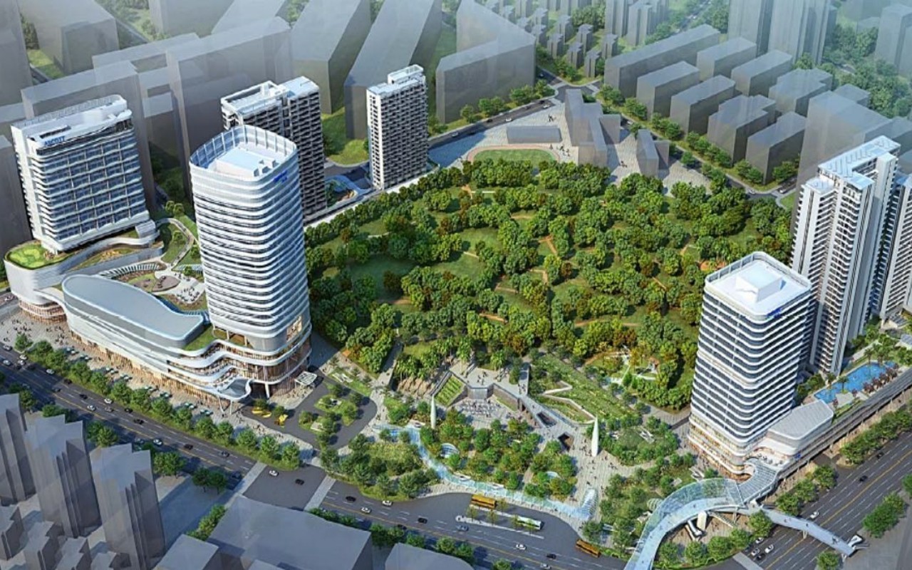 公园一号广场实景图