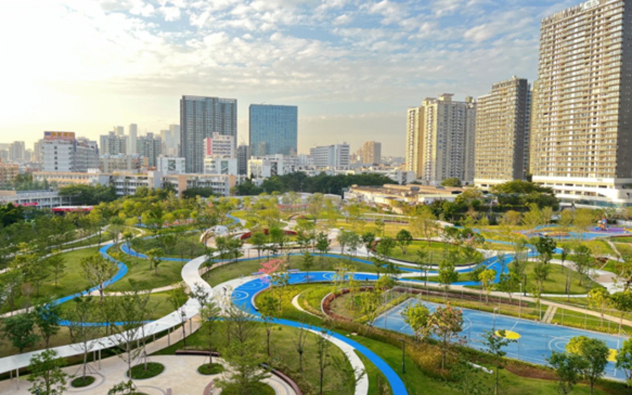 公园一号广场实景图