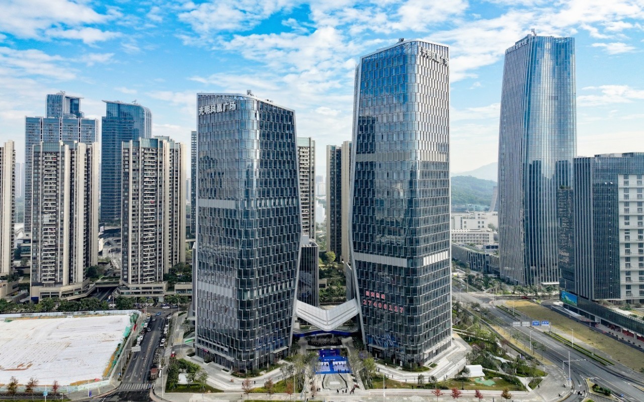 光明凤凰广场实景图