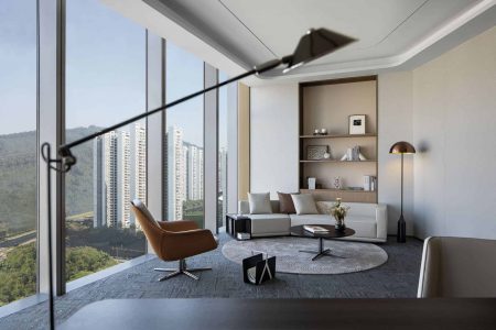 深圳641㎡金融接待风格办公招租｜寰侨大厦 3+1格局 全套家私 50人工位